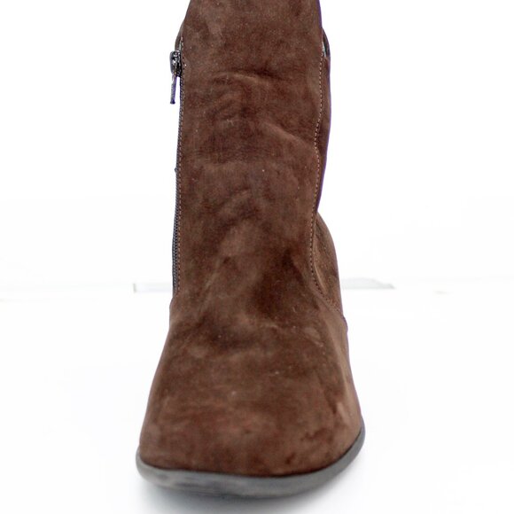 Arche Women's Brown Suede Side Zipper Ankle Booties: Size EU 40.5 - Picture 8 of 8